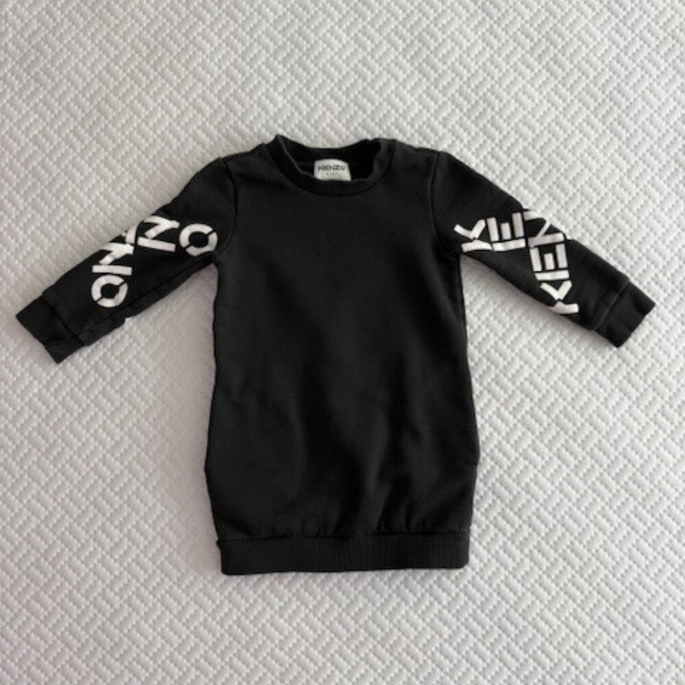 Kenzo Kids Black Sweater Dress
